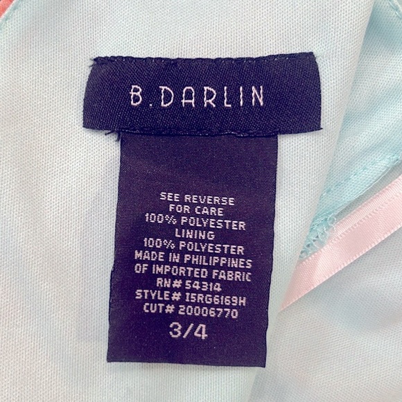 B. Darlin Floral-print Chiffon Pleated Sleeveless Maxi Dress Size 4 - Picture 8 of 12